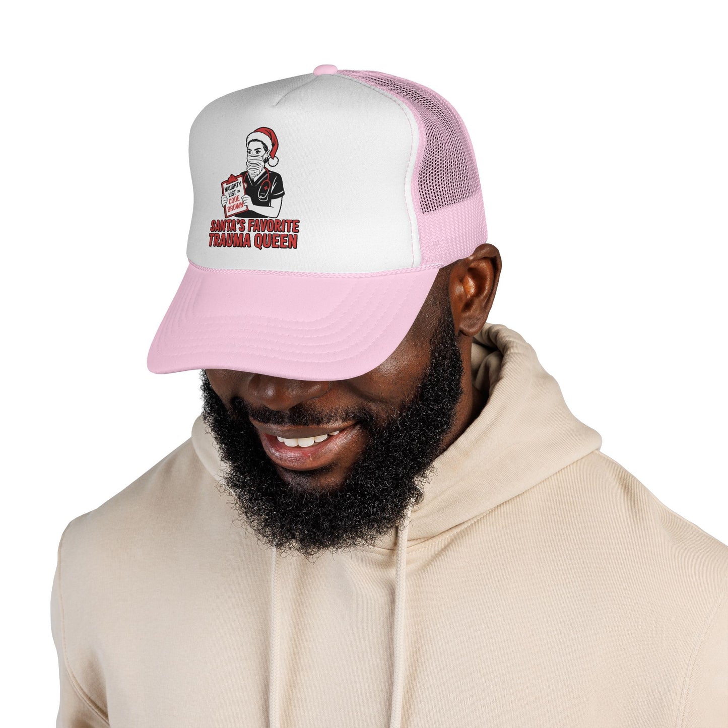 Santa’s Favorite Trauma Queen Trucker Hat