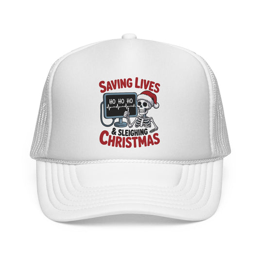 Saving Lives Christmas Trucker Hat