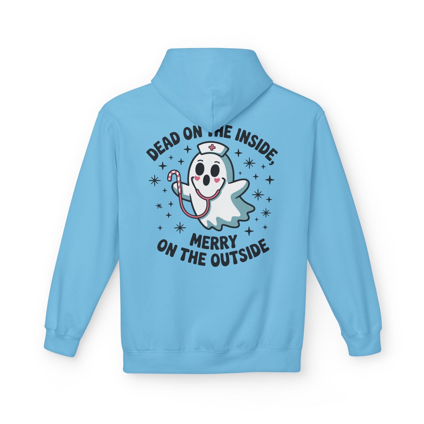 Merry on the Outside Ghost Hoodie