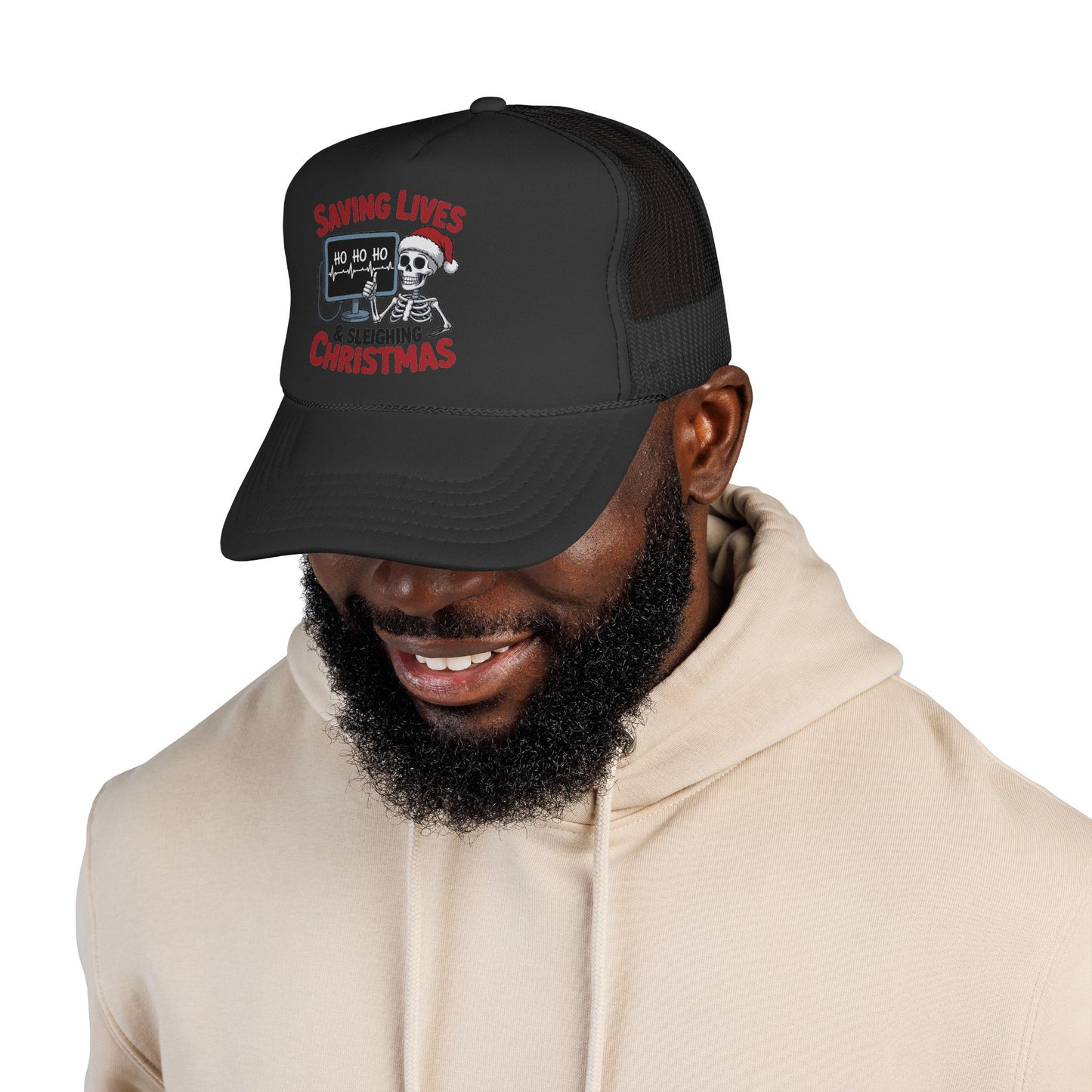 Saving Lives Christmas Trucker Hat