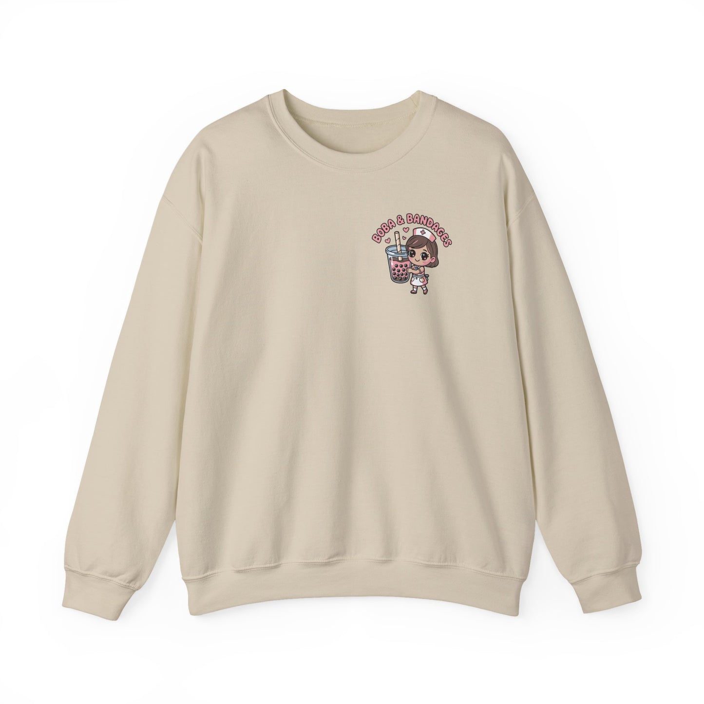 Boba & Bandages - Crewneck Sweatshirt