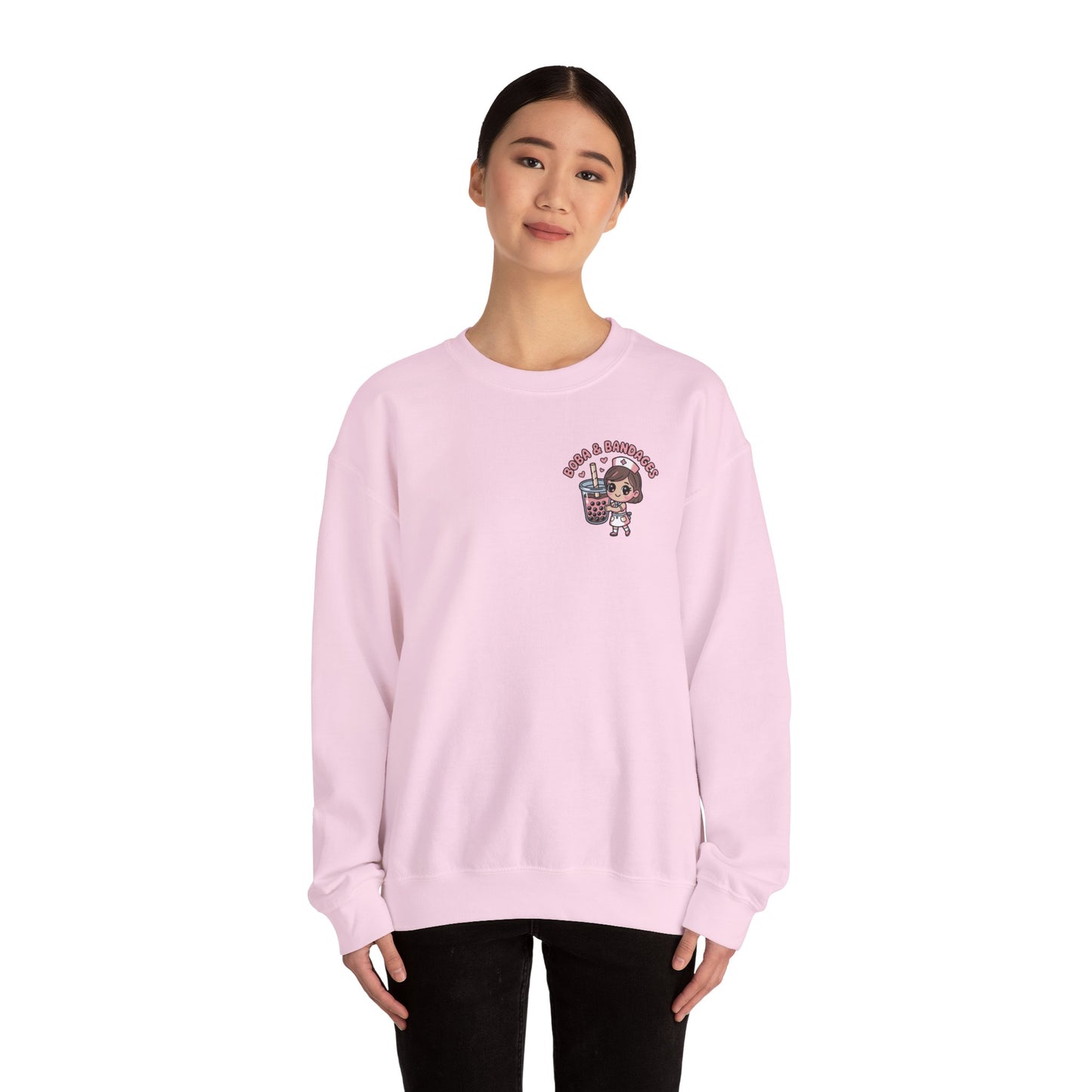Boba & Bandages - Crewneck Sweatshirt