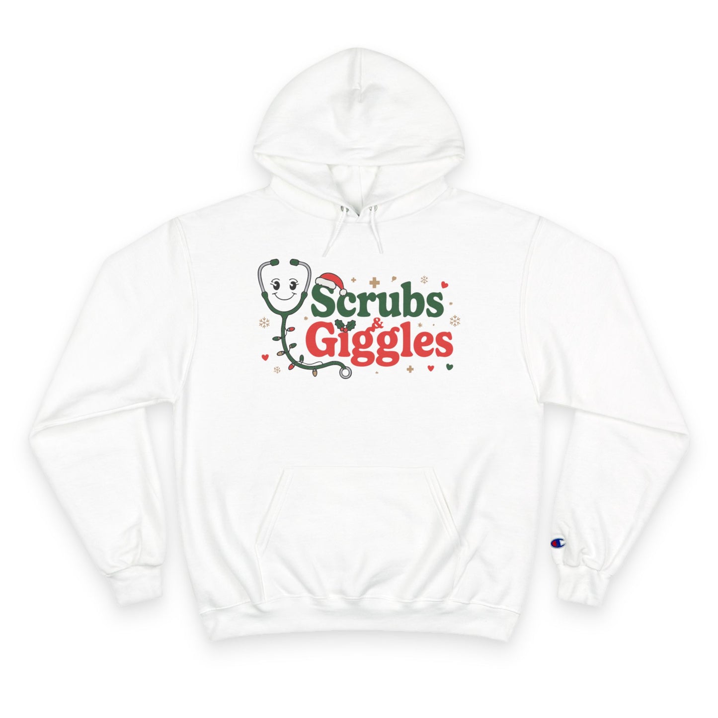 Christmas "Scrubs & Giggles" - Champion Hoodie