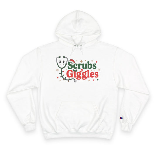 Christmas "Scrubs & Giggles" - Champion Hoodie