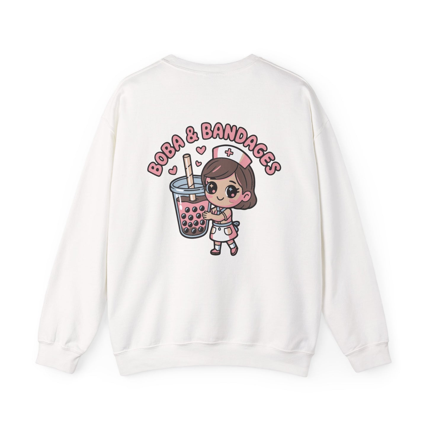 Boba & Bandages - Crewneck Sweatshirt