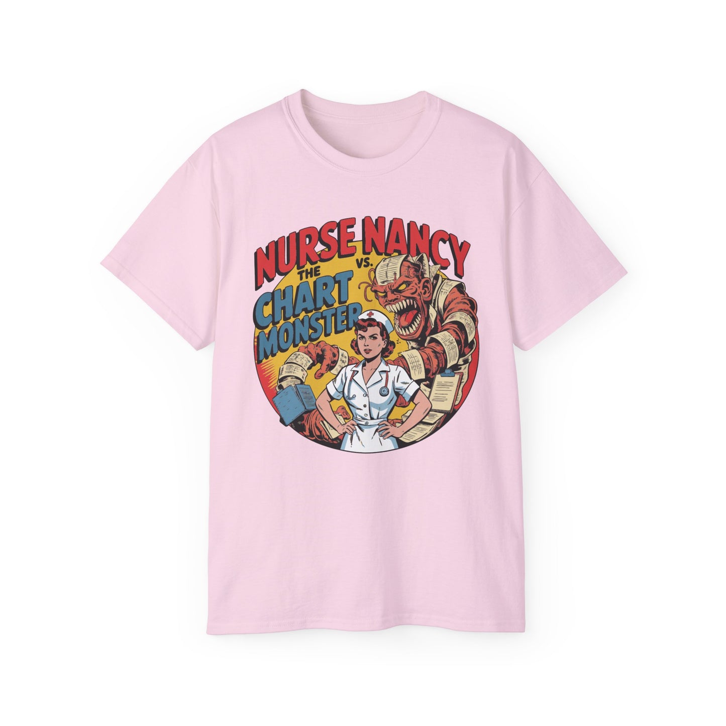 Nurse Nancy vs. The Chart Monster - T-Shirt