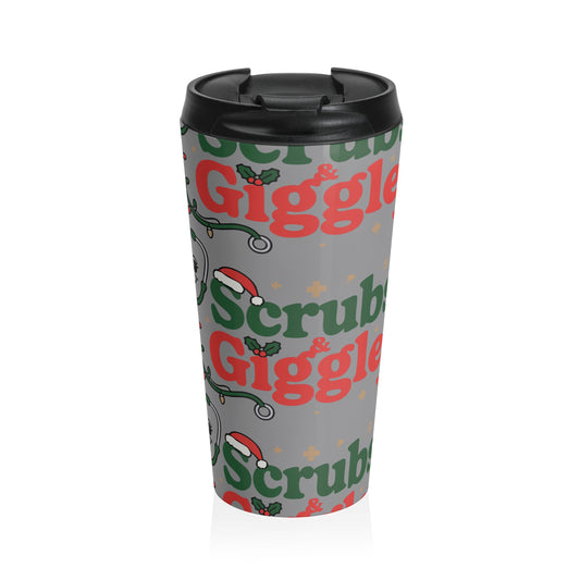 Scrub & Giggles Christmas Stainless Steel Travel Mug