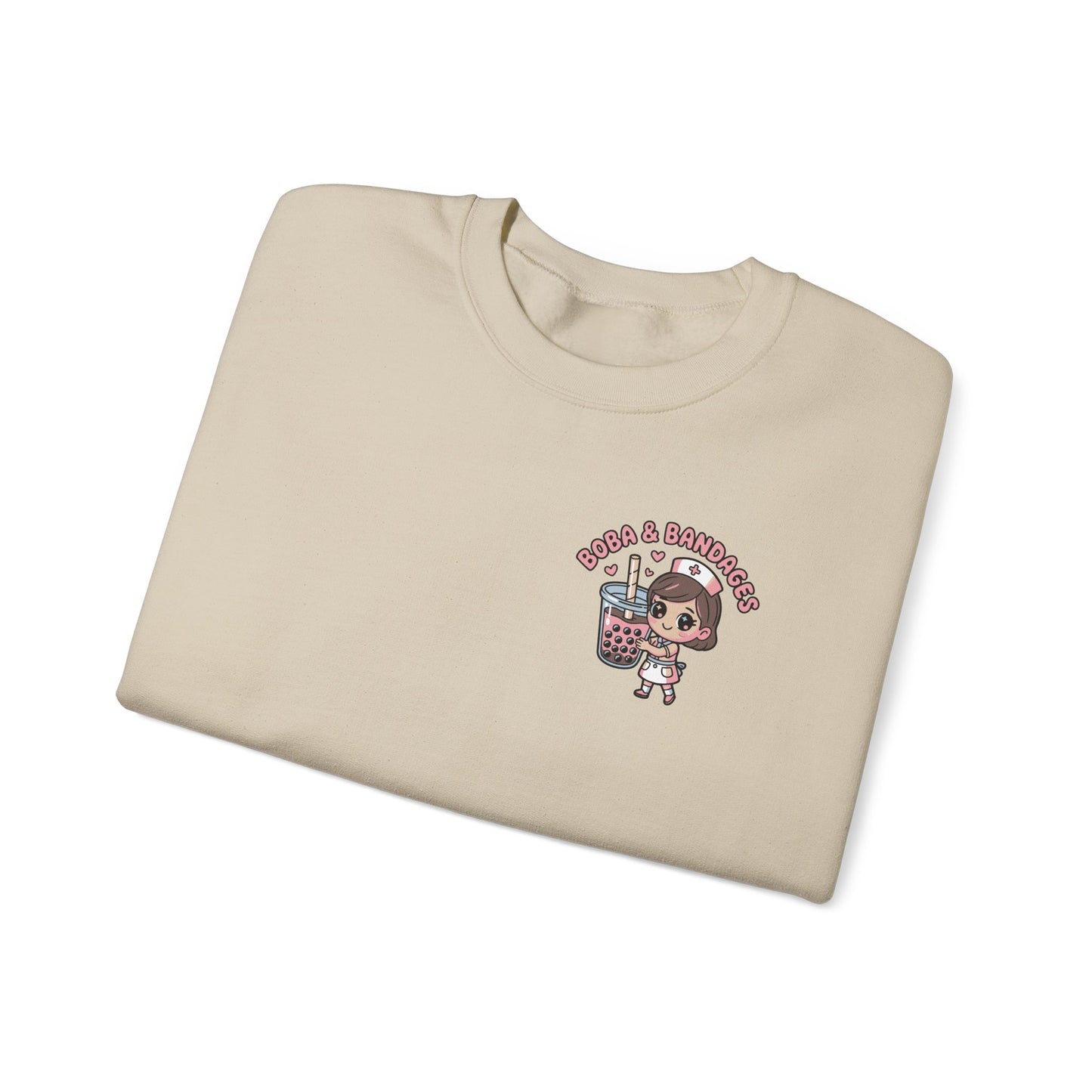 Boba & Bandages - Crewneck Sweatshirt