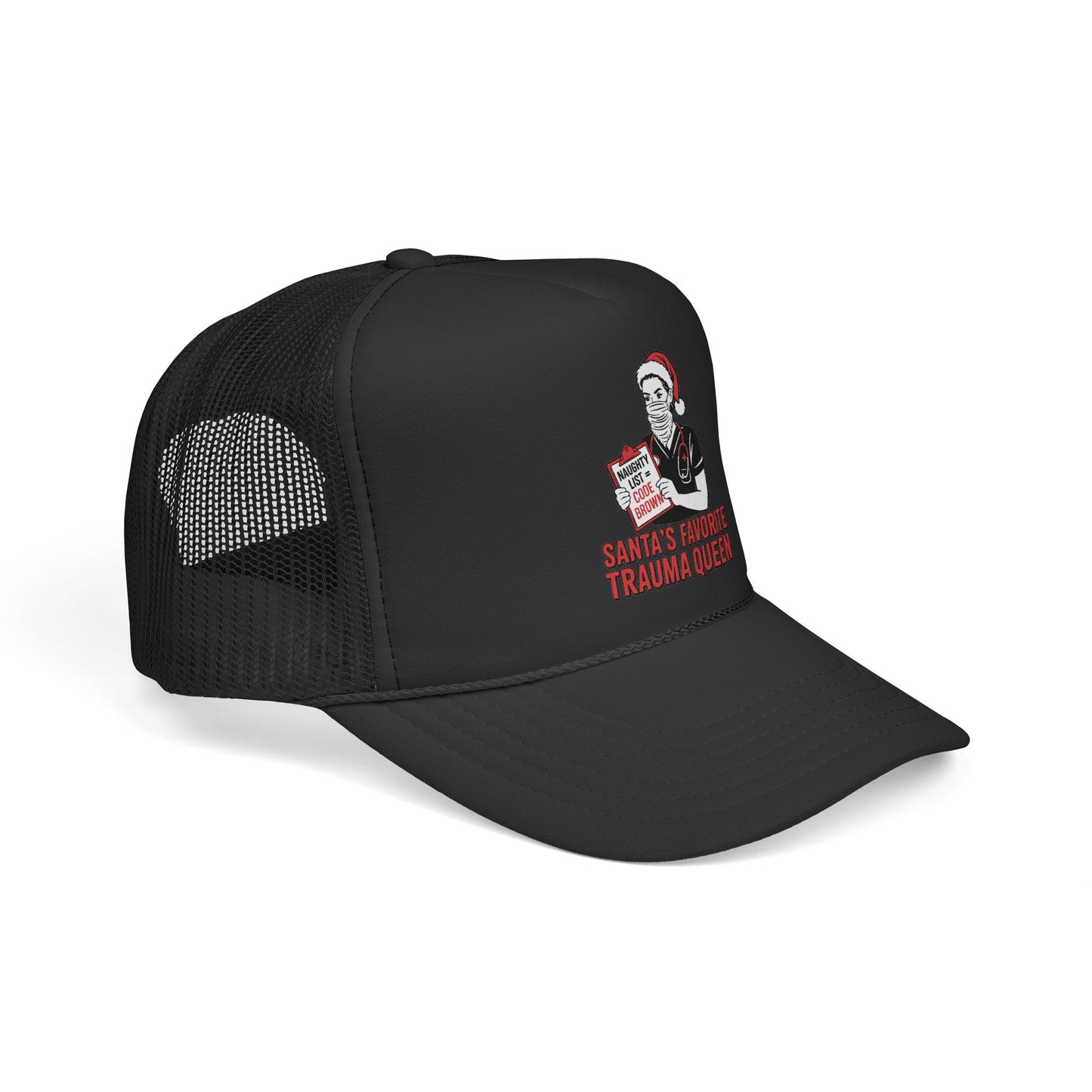 Santa’s Favorite Trauma Queen Trucker Hat
