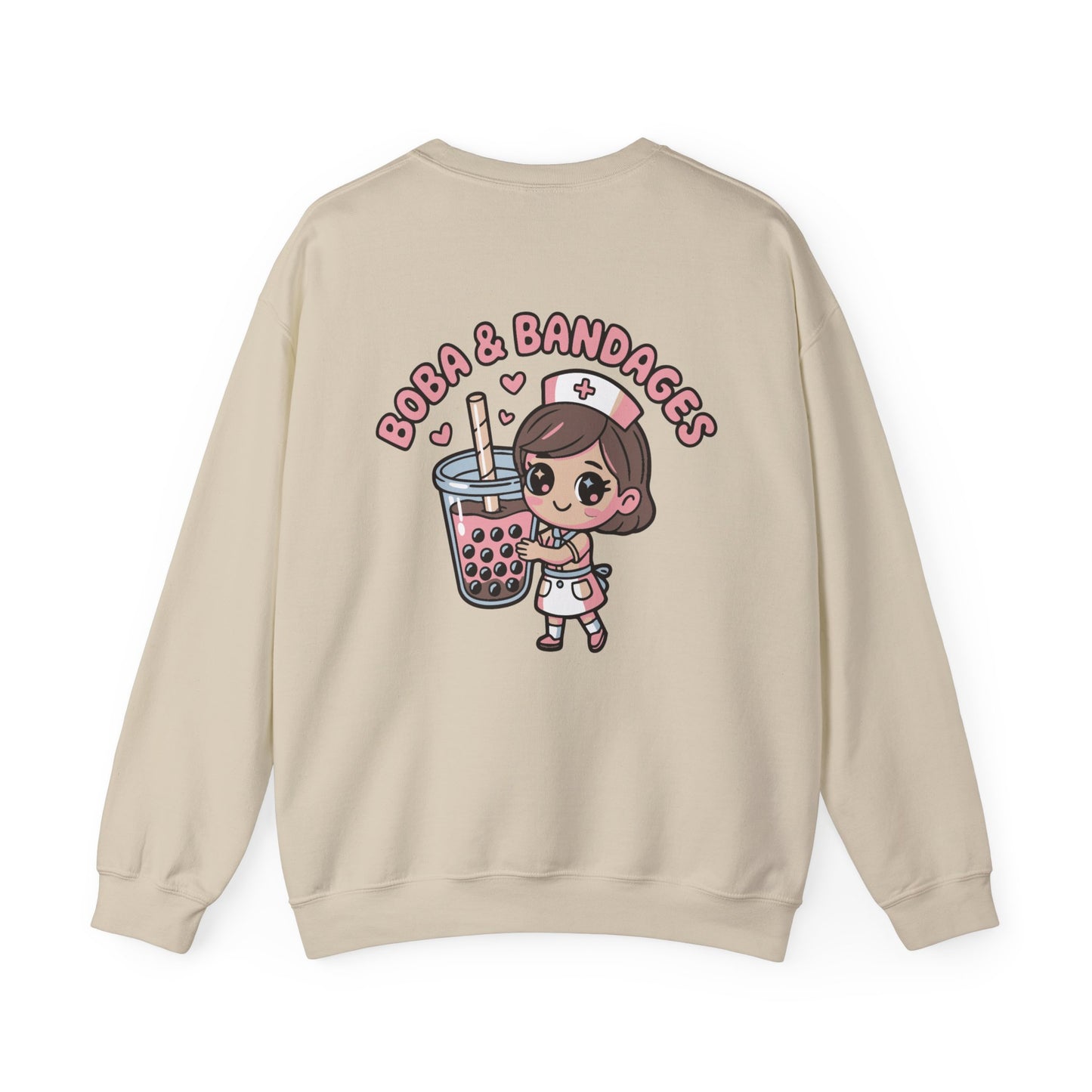 Boba & Bandages - Crewneck Sweatshirt