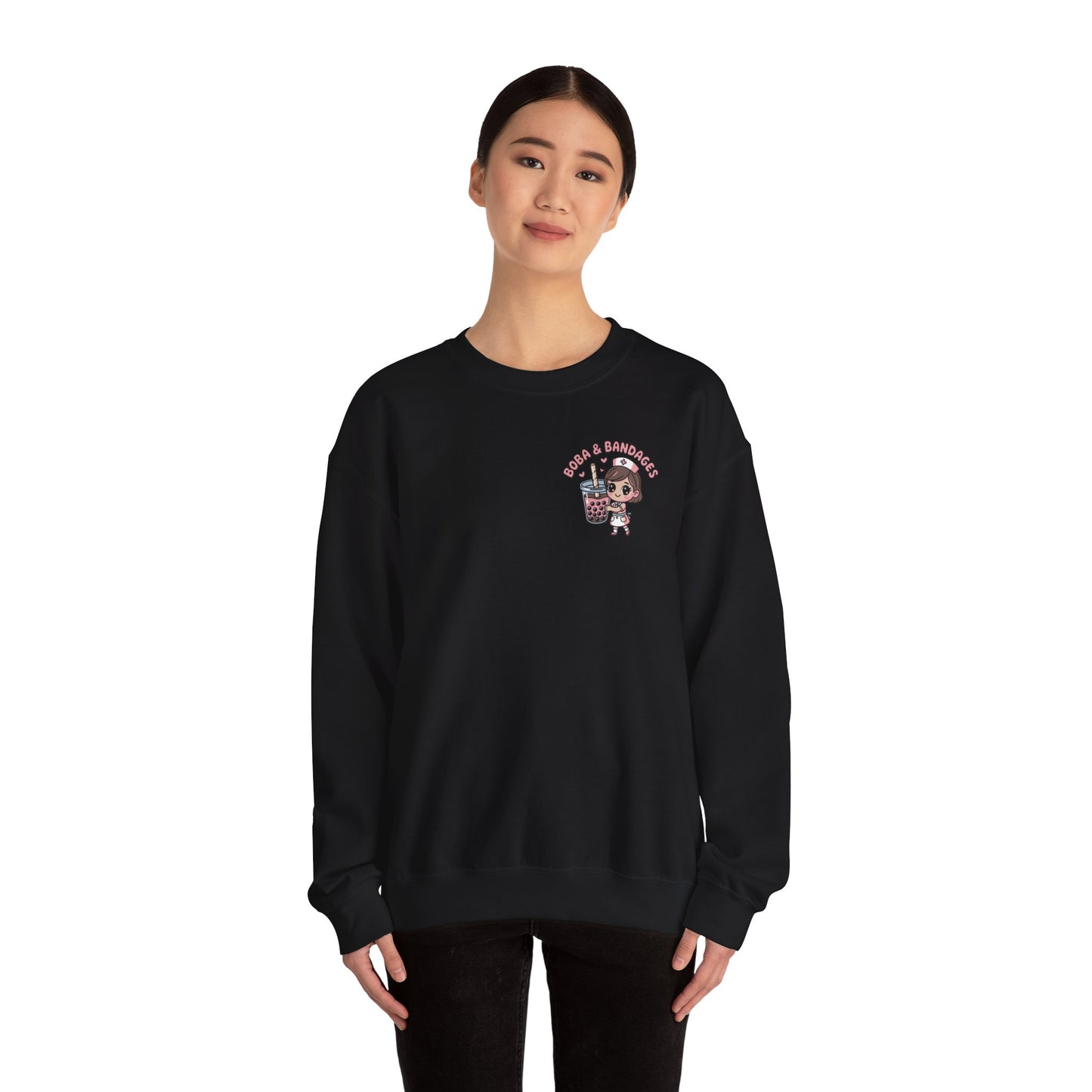 Boba & Bandages - Crewneck Sweatshirt
