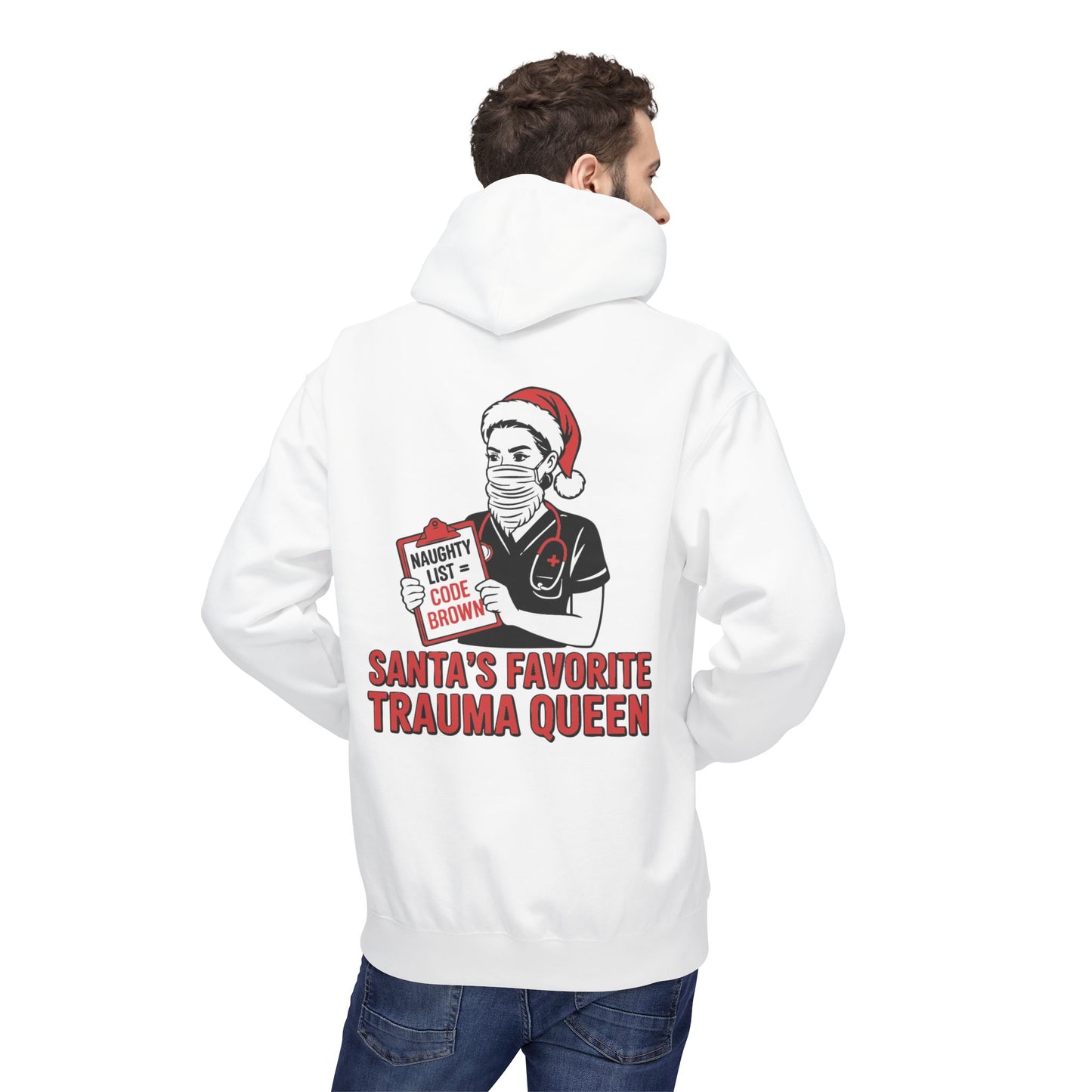 Santa’s Favorite Trauma Queen Hoodie