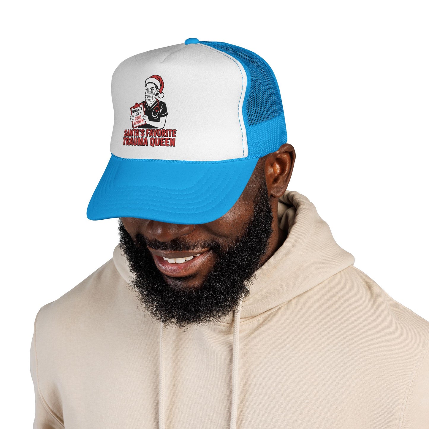 Santa’s Favorite Trauma Queen Trucker Hat