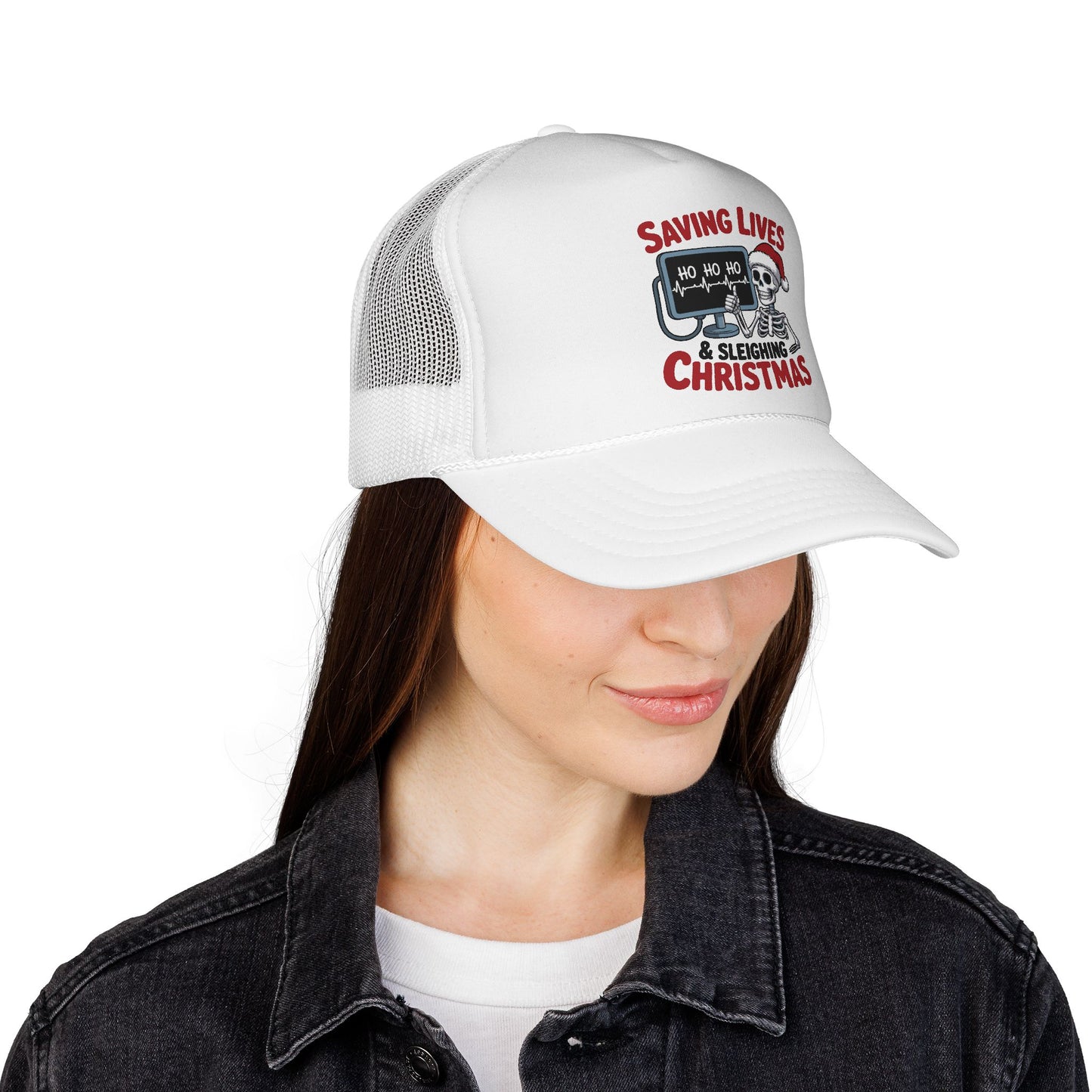 Saving Lives Christmas Trucker Hat