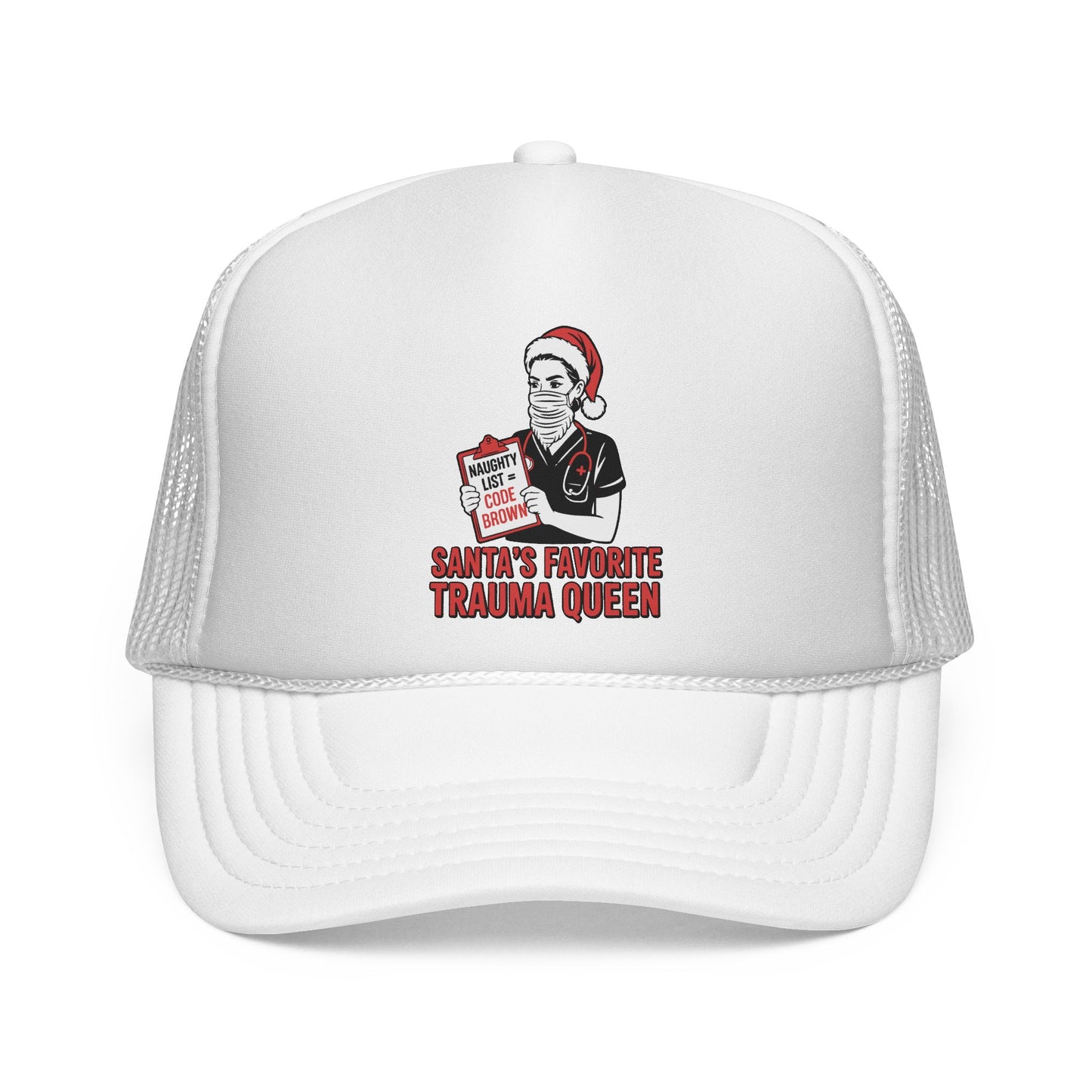 Santa’s Favorite Trauma Queen Trucker Hat