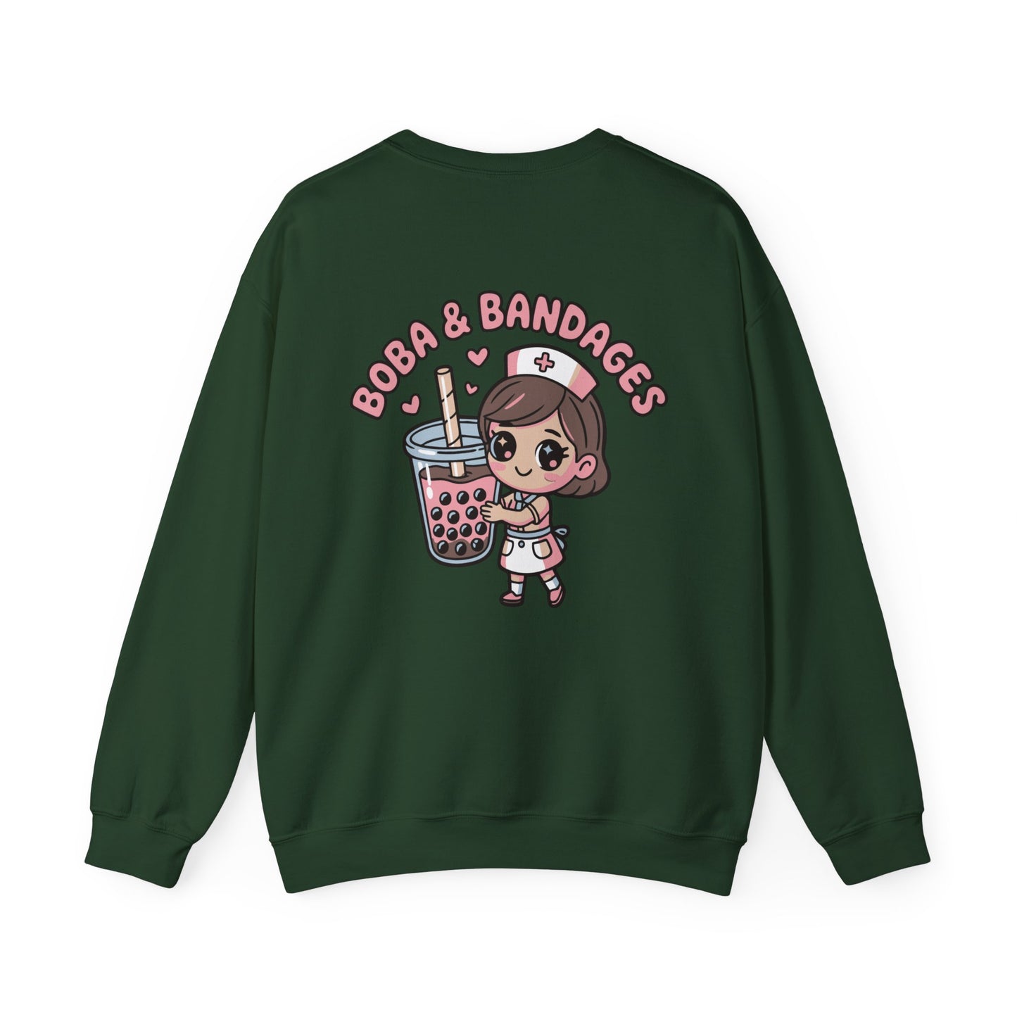 Boba & Bandages - Crewneck Sweatshirt