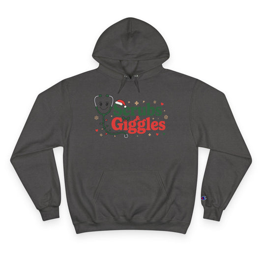 Christmas "Scrubs & Giggles" - Champion Hoodie