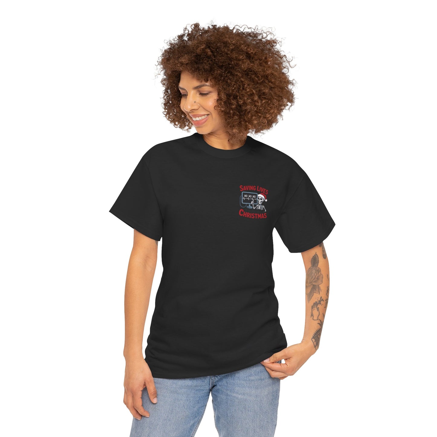 Saving Lives & Sleighing Christmas T-Shirt