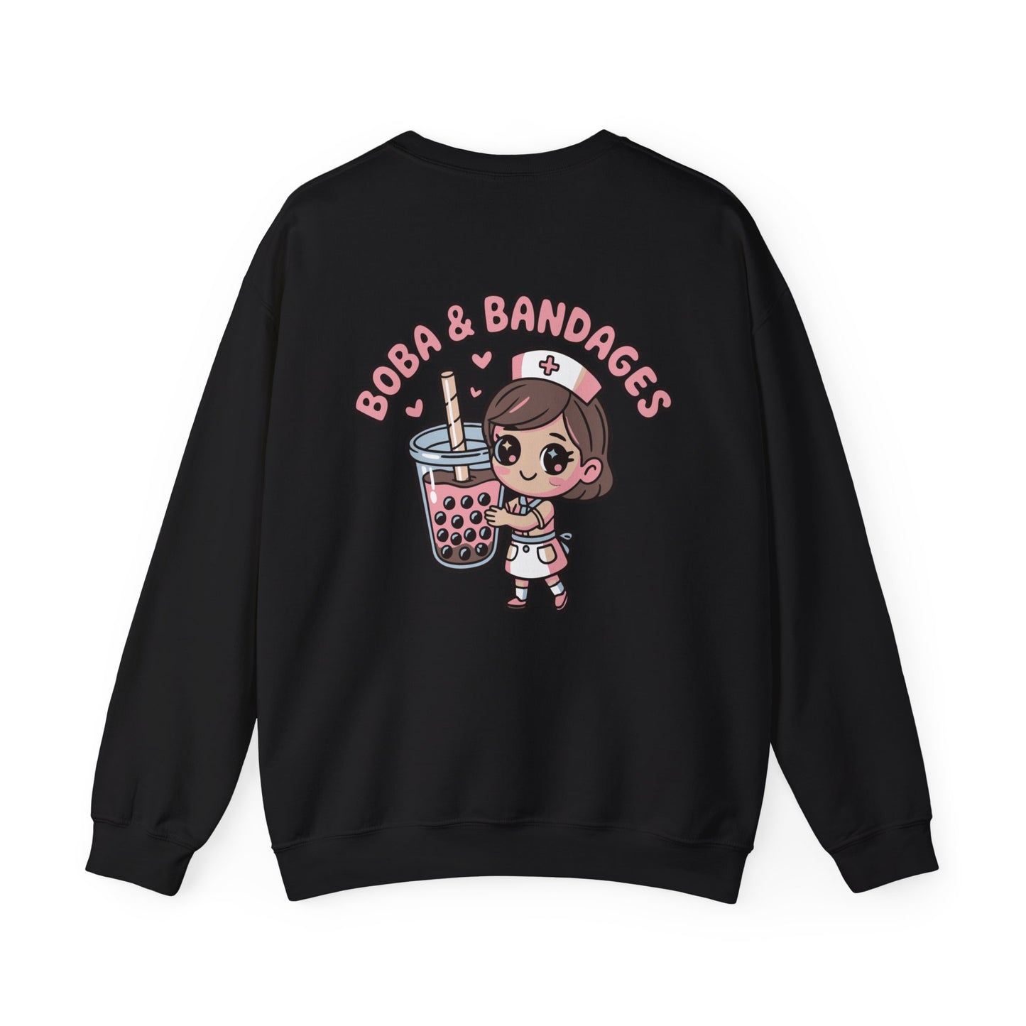 Boba & Bandages - Crewneck Sweatshirt