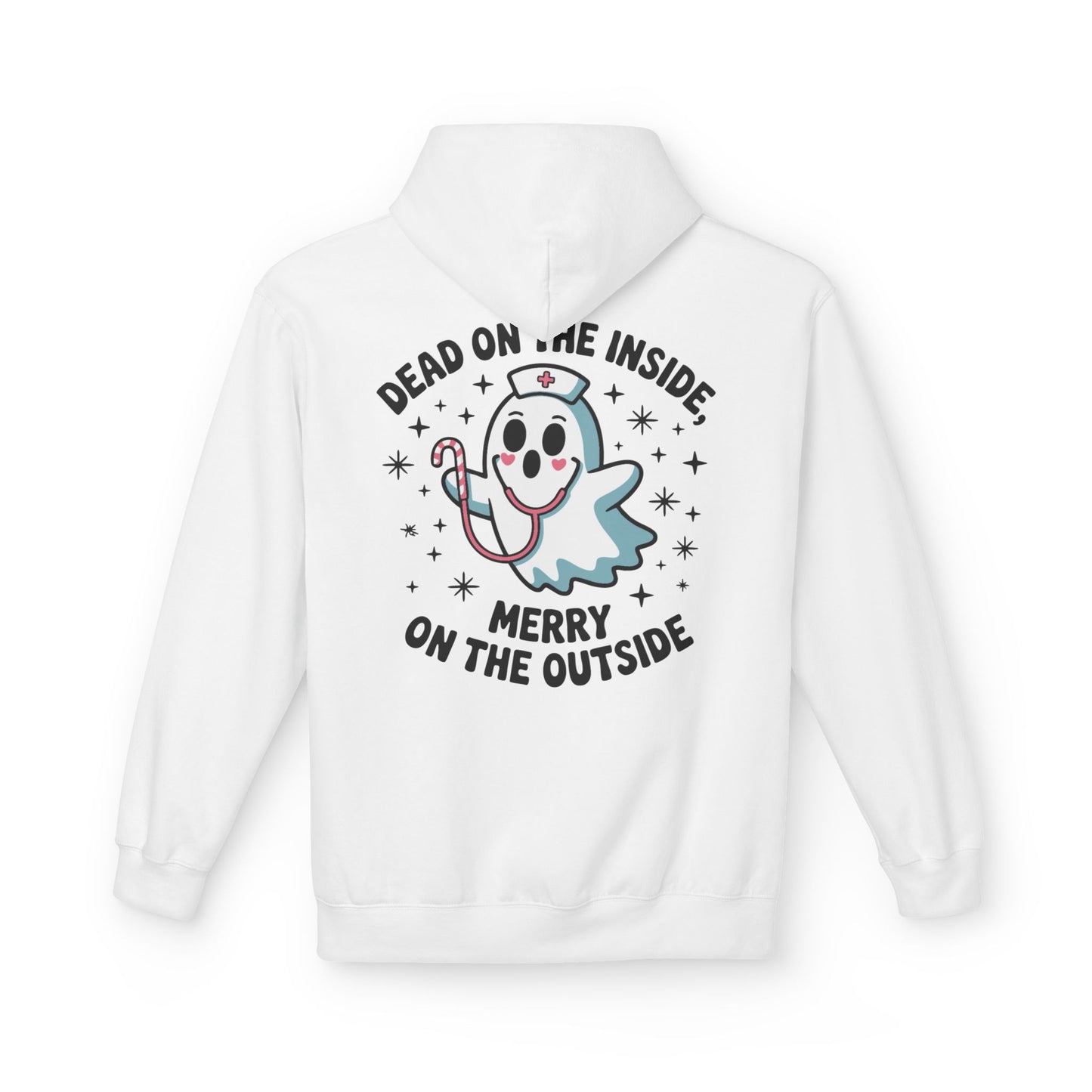 Merry on the Outside Ghost Hoodie