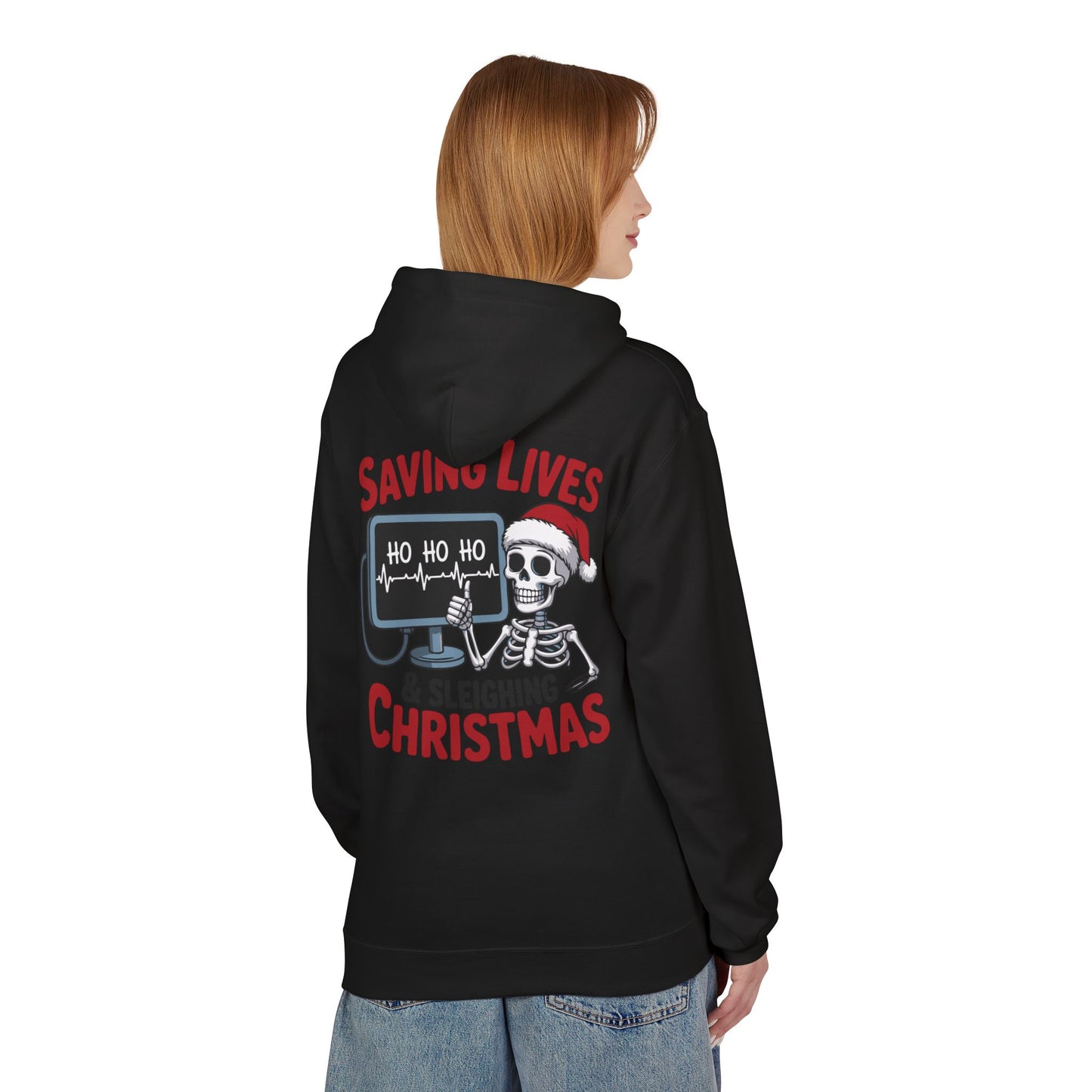 Saving Lives & Sleighing Christmas Hoodie
