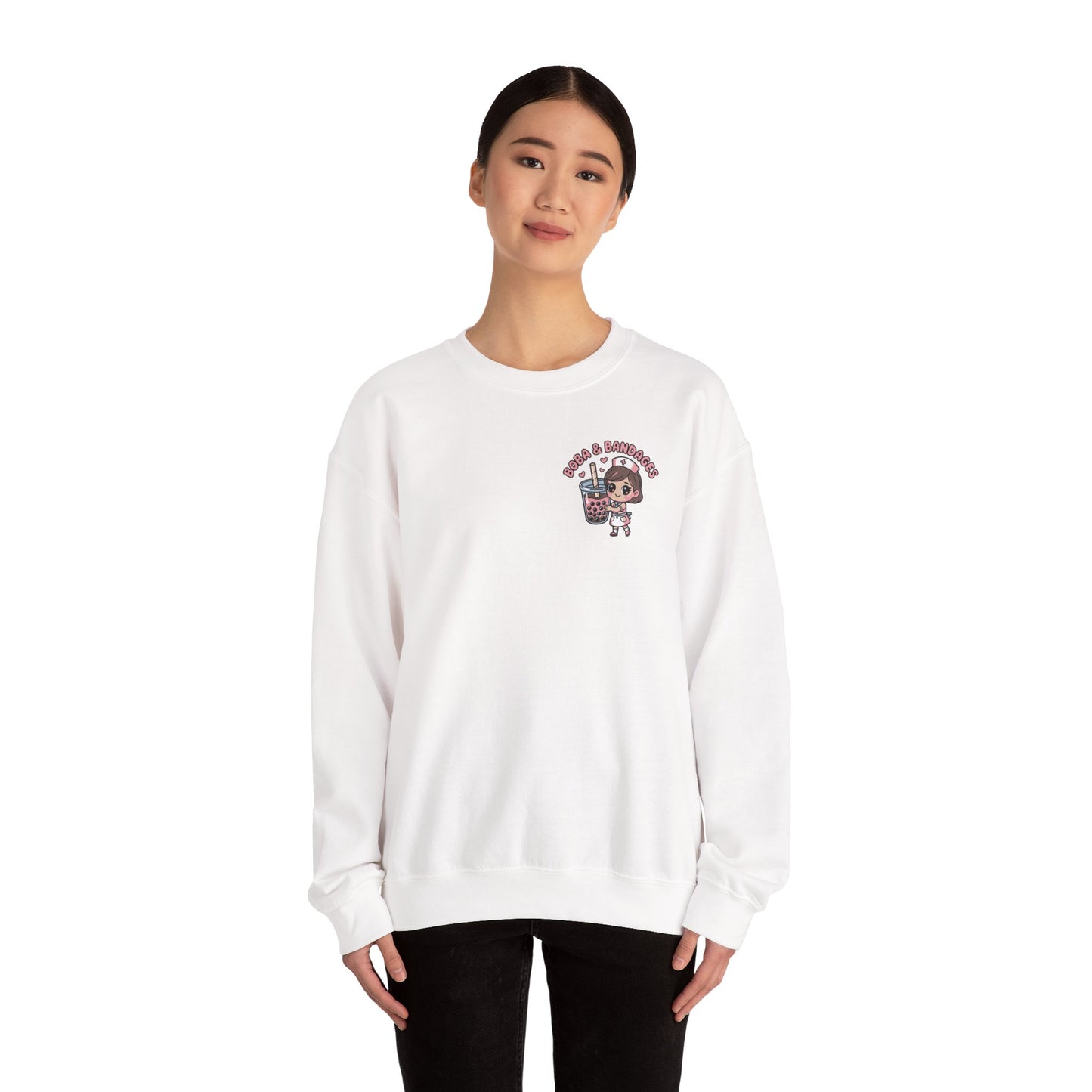 Boba & Bandages - Crewneck Sweatshirt