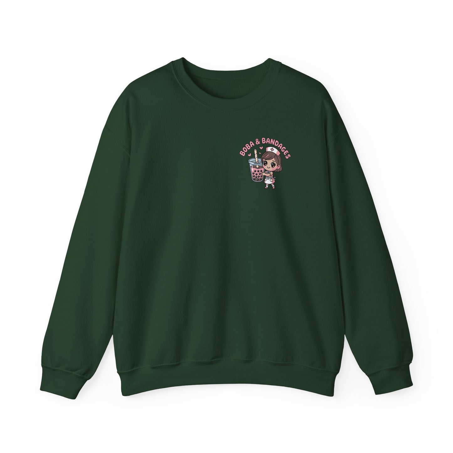 Boba & Bandages - Crewneck Sweatshirt