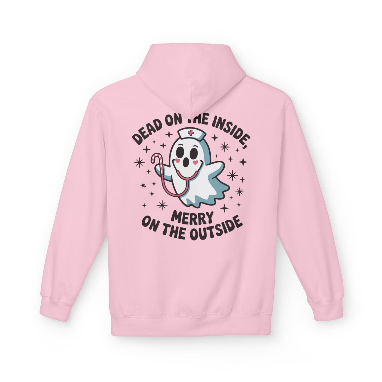 Merry on the Outside Ghost Hoodie